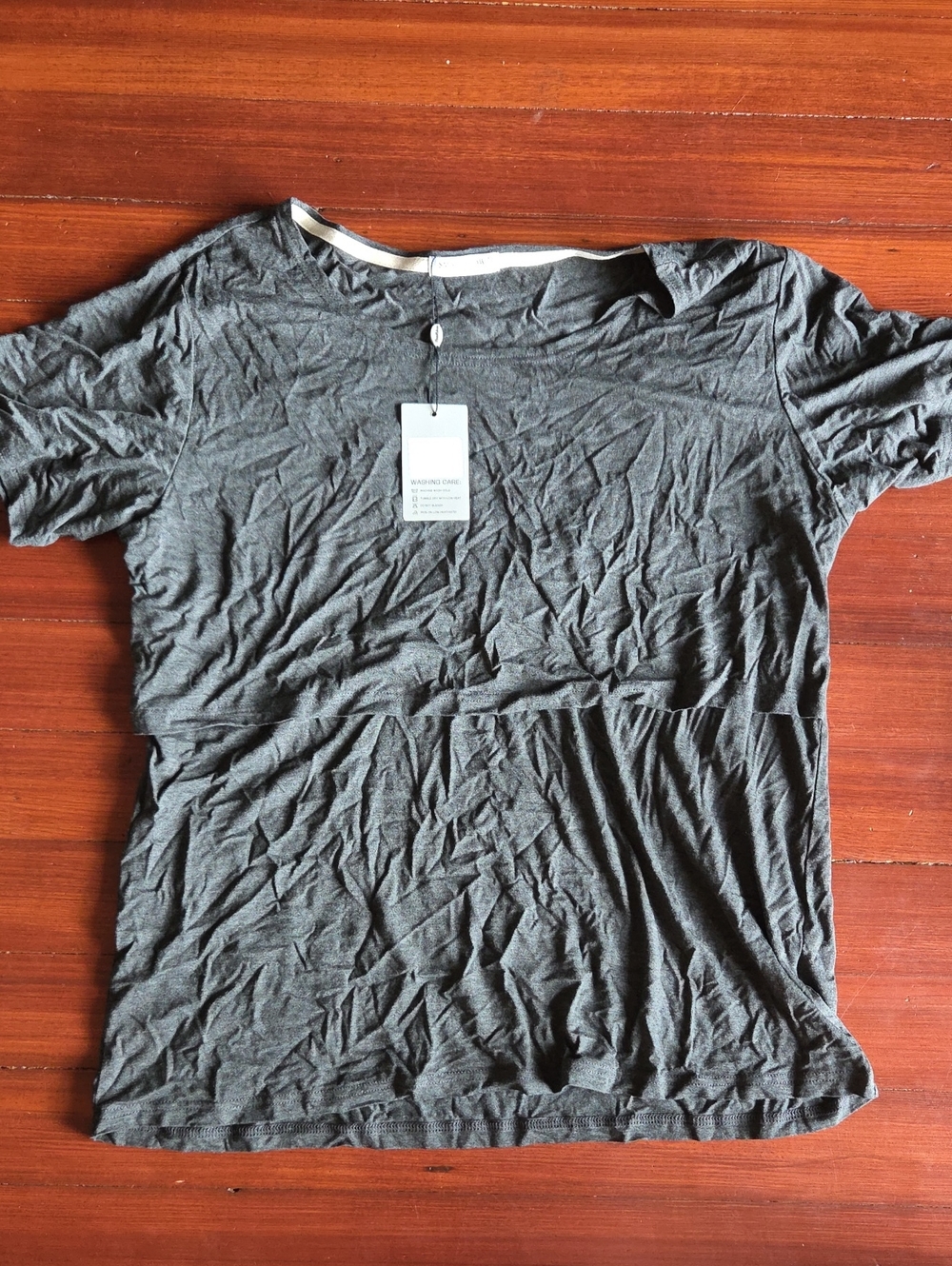 Nursing Dark Gray Short Sleeve T-Shirt